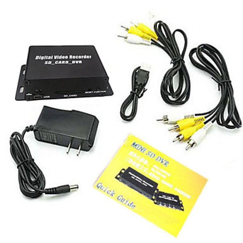 All Metal Mini Digital Video Recording Box with SD Card Storage DVR  