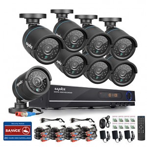 720P AHD 8CH  Recording CCTV DVR Black Bullet Came...