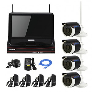 Plug and Play 10-inch LCD Screen Wireless NVR Kit ...