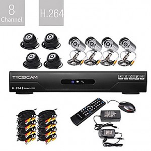 Ultra Low Price 8CH H.264 CCTV DVR Kit (8 CMOS Nig...