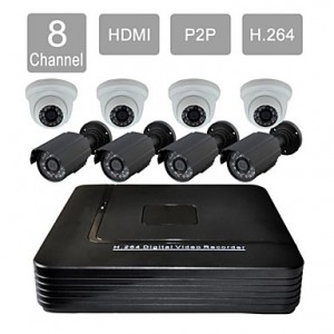 8 Channel HDMI 1TB HDD CCTV DVR 8 Outdoor / Indoor...