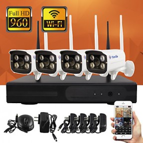 WiFi IP Camera NVR Kit 960P CCTV Cameras Videcam i...