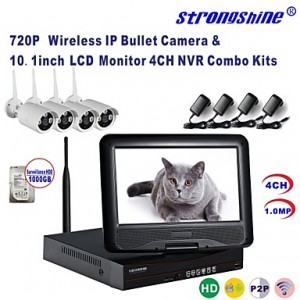 Wireless IP Camera with 720P/Infrared/Waterproof a...