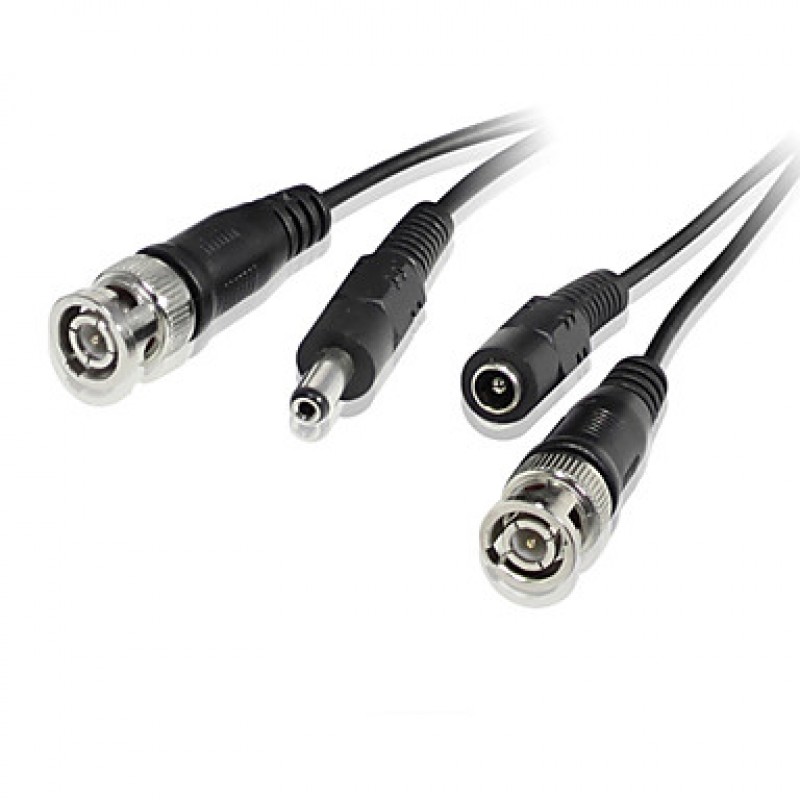 50ft 15m Video Power CCTV Cable Wire for Security Surveillance Camera  