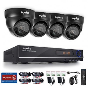 8CH CCTV System 720P HDMI AHD CCTV DVR 4PCS 1.0 MP...