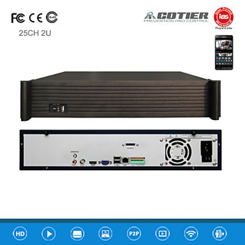 2U 9HDD Port /960P/ONVIF/ P2P Cloud/NVR N25/2U-9  