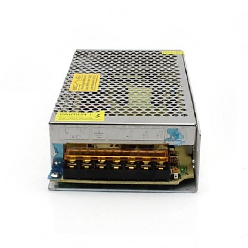 SPD-120W 12V10A CCTV Accessories Camera system Power Supply Transformer Metal - Silver (AC 110-220V)  