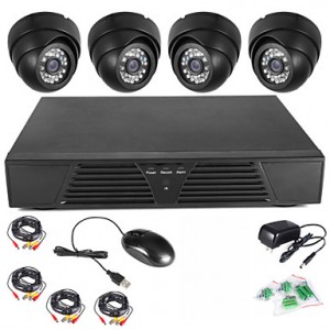 4CH Full D1 DVR Motion Detection CCTV Home Securit...