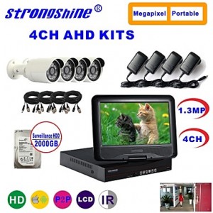 AHD Camera with 960P/Infrared/Waterproof and 4CH A...