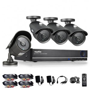 8CH CCTV System 960H DVR 4PCS 1000TVL IR Weatherpr...